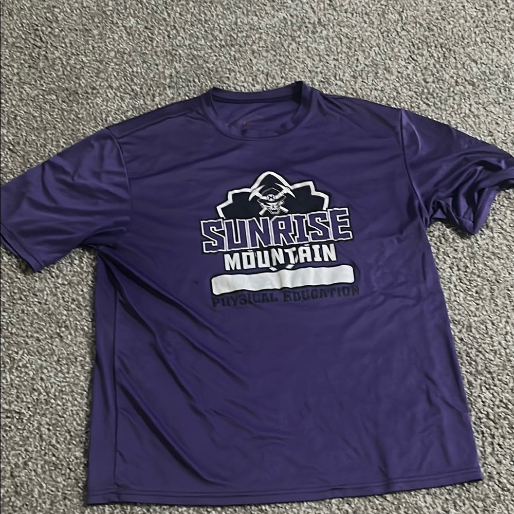 Purple SunriseMtnHS Gym Tee